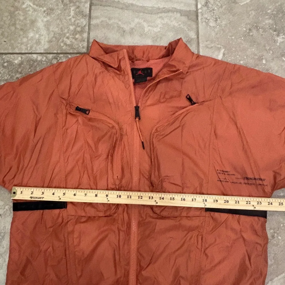 Jordan 23 Engineered Mens‎ Full Zip Lightweight Jacket Orange DM1863-872 Size L
